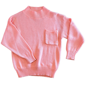 Trader Bay Coral Pink Oversized Knot Slouchy Sweater Size Small 8-10